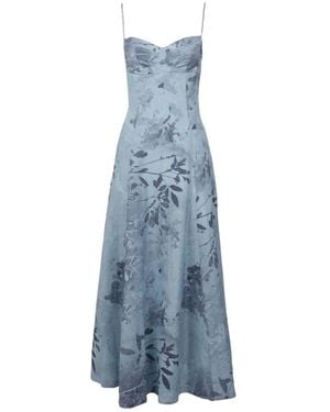 Jonathan Simkhai Jurk Met Bloemenprint - Blauw