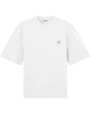 Stone Island 2100030 Combed Organic Cotton Jersey T-Shirt - White