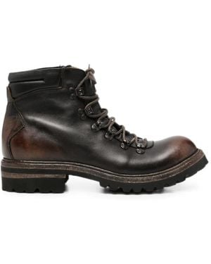 shotof Leather Boots - Black