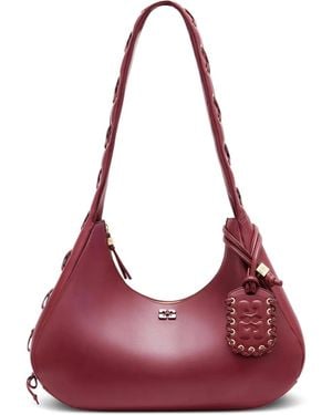 Ganni Bolso De Hombro Hobo Mediano - Morado