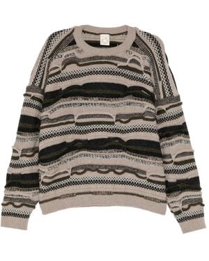 Jan Jan Van Essche Textured Coogie Crew-Neck Jumper - Natural