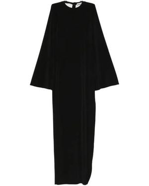 DARKPARK Jenna Split-Cuff Long-Sleeve Maxi Dress - Black