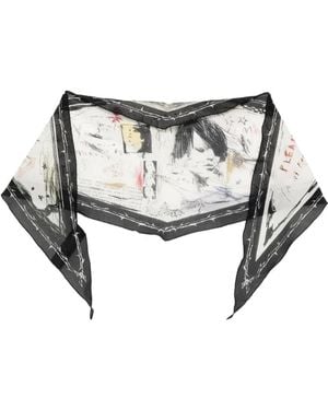 Ann Demeulemeester Bandana Allen Diamond - Blanco