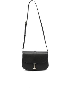 Tom Ford T-Clasp Grained Leather Shoulder Bag - White