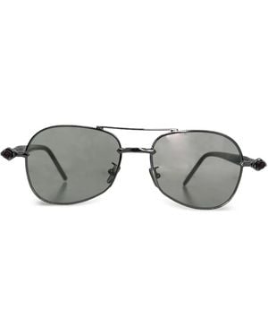 Kuboraum P75 Pilot-Frame Sunglasses - Gray