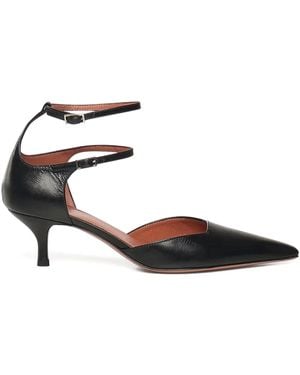 Giuliano Galiano 30Mm Double-Strap Pointed Court Shoes - Black
