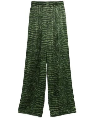 Balenciaga Silk Pajama Pants - Green