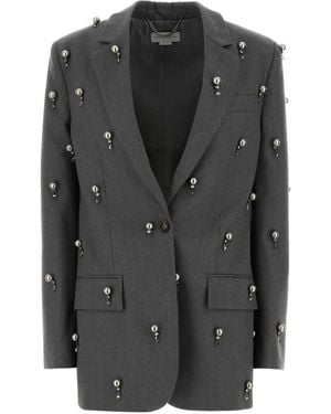 Stella McCartney Embellished Wool Blazer - Black