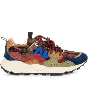Flower Mountain Yamano 3 Paneled Sneakers - White
