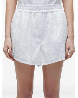 Osklen Short À Sequins - White
