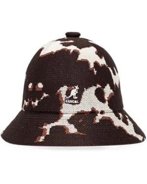 Kangol Patterned Bucket Hat - Brown