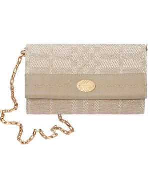 Burberry Cotswolds Chain Strap Wallet - Natural