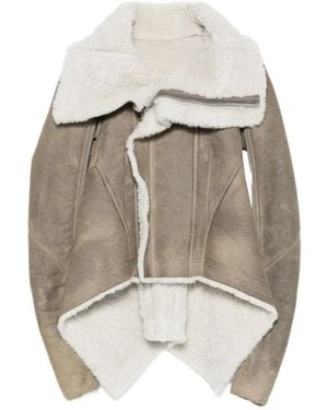 Rick Owens Jacke Mit Shearling-Futter - Weiß