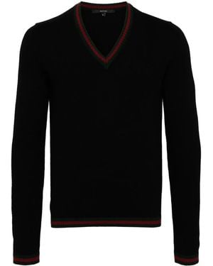 Gucci Jersey con cuello en V - Negro