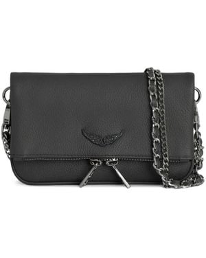 Zadig & Voltaire フラップ ショルダーバッグ - グレー