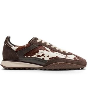 HOFF Animal-Print Panelled Trainers - Brown