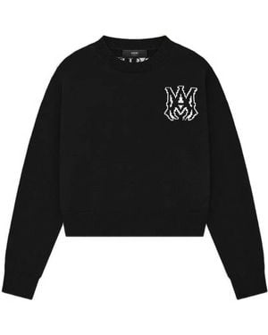Amiri Ma Sweater Met Ronde Hals - Zwart