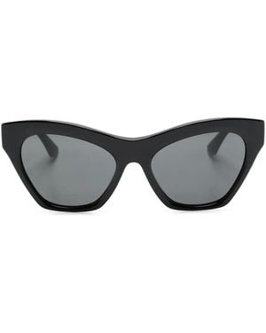 Burberry Logo-Lettering Cat-Eye Sunglasses - Grey