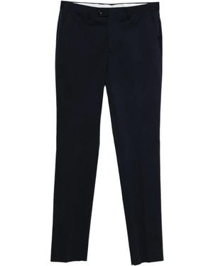 Luigi Borrelli Napoli Button-Fastening Trousers - Blue