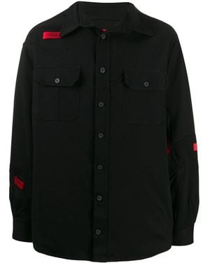 424 Logo Shirt Jacket - Black