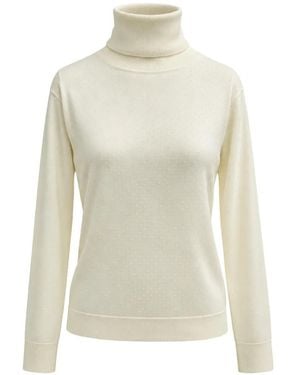 P.A.R.O.S.H. Polka-Dot Roll-Neck Jumper - White