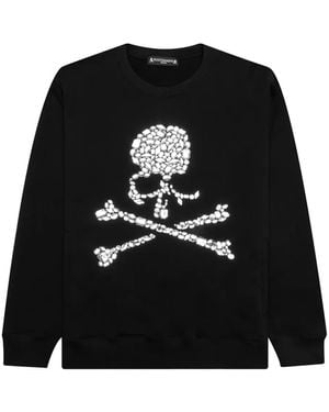 MASTERMIND WORLD Skull Crystal-Embellished Sweatshirt - Black