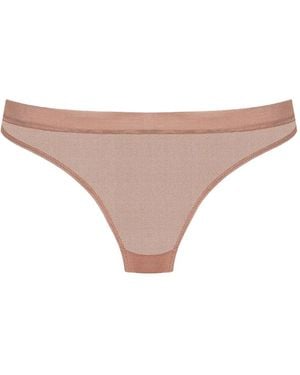Maison Close Corps À Corps Sheer Briefs - Natural