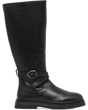 Blauer Hanna Buckle-Strap Boots - Black