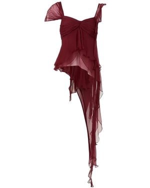 Stolen Stores Fairy Ruffled Blouse - Red