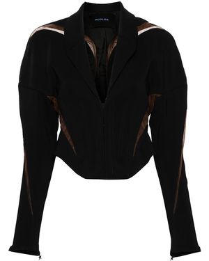Mugler Spiral Illusion Jacket - Black
