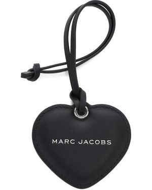 Marc Jacobs Heart Mirror Leather Bag Charm - Black