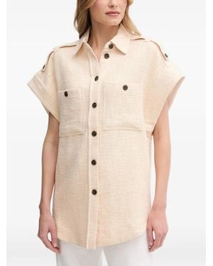 Mos Mosh Button Pocket Shirt - Natural