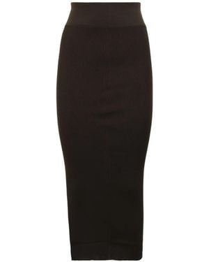 Rick Owens Temple Rock Aus Geripptem Strick - Schwarz