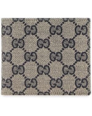 Gucci Monogram-Pattern Wallet - Grijs
