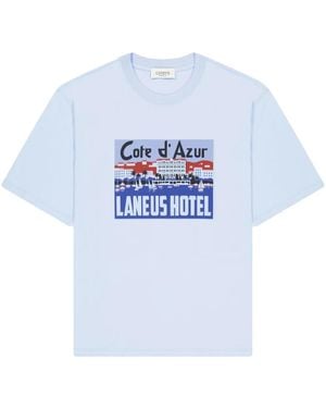 Laneus Graphic-Print T-Shirt - White