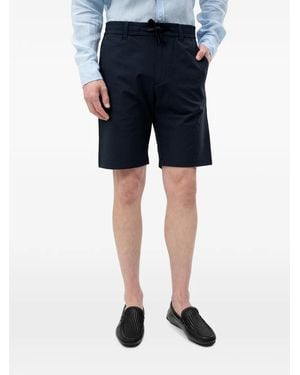 BOSS Seersucker Drawstring Shorts - Blue