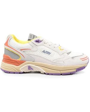 Autry Hyperway Paneled Sneakers - White