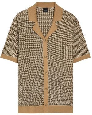 BOSS Cotton Shirt - Natural