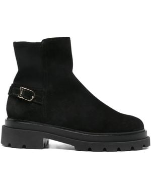 Santoni Buckle-Fastening Boots - Black
