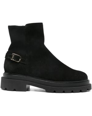 Santoni Buckle-Fastening Boots - Black