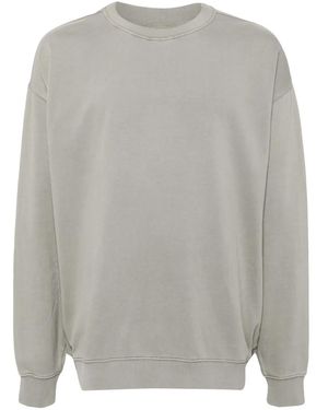 Izzue Embroidered Long Sleeves Sweatshirt - Gray