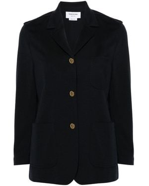 Thom Browne Wool Single-Breasted Blazer - Black