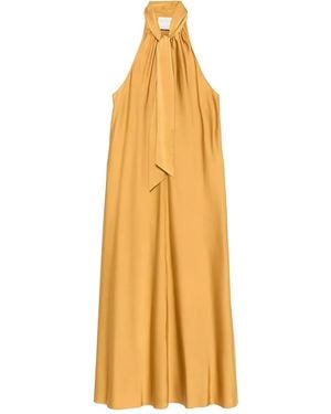 forte_forte Halterneck Dress - Metallic