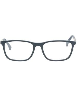 Emporio Armani Brille Mit Eckigem Gestell - Blau