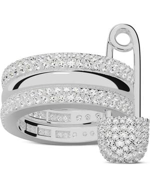 Apm Monaco Anillo Morse Con Imperdible - Blanco