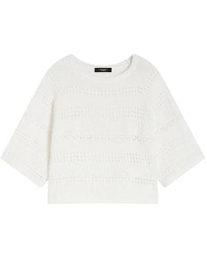 Weekend by Maxmara Short Sleeves Jumper - White