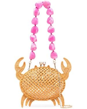 Serpui James Crab Clutch Bag - Pink