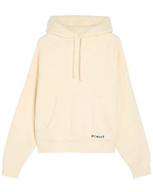 Picante Logo-Embroidered Hoodie - Natural