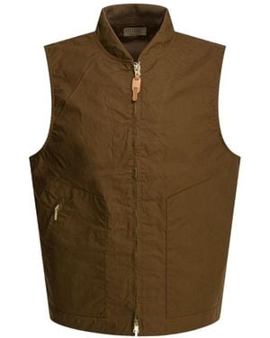 Ceccarelli Buckled-Side Zip-Pocket Gilet - Green
