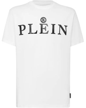 Philipp Plein Logo-Print T-Shirt - White